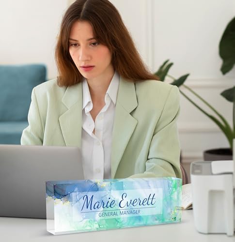 Custom Acrylic Name Plate for Desk, Personalize Office Decor - Image 6