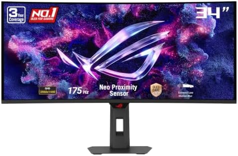 ASUS ROG XG34WCDG 34 Inch 1440p 175Hz Ultrawide OLED G-SYNC Gaming Monitor by Unknown