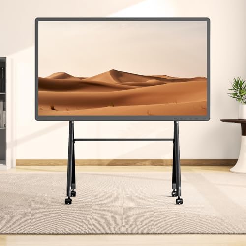 Smart Board Stand with Wheels, 55/65/75/86'' Interactive Whiteboard Stand, Mobile Stand with Four Lockable Wheels, COOLHOOD Stable and Easy to Move for Home Office School Classroom (Only Stand) - Image 5