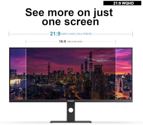INNOCN 40C1R Ultrawide Monitor 40" WQHD 3440 x 1440p 144Hz FreeSync Premium HDR400 21:9 Computer Display 95% DCI-P3 500Nits IPS USB Type-C HDMI Tilt/Height Adjustable, Mountable - Image 2