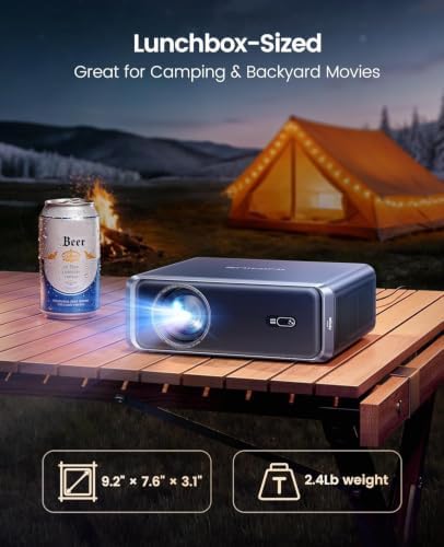 [Built-in Official App] Smart Projector with WiFi 6 & Bluetooth, 4K Support - Image 3