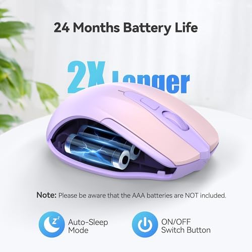 TECKNET Wireless Mouse, 2.4G Ergonomic Computer Mouse, 2600 DPI - Image 5