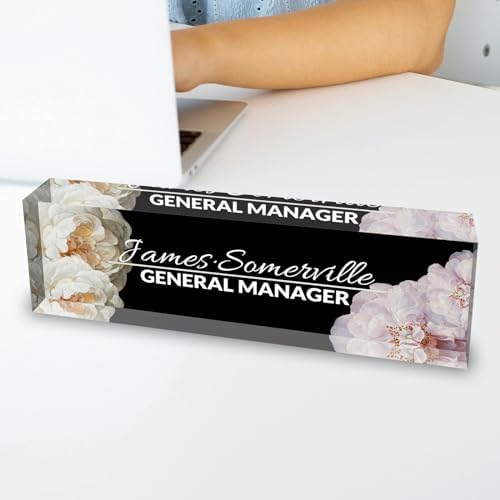 Desk Name Plate Personalized, Custom Name Plate for Desk, Acrylic Desktop Accessories, Office Gift & Decor for Women Men, Teacher Nurse Boss Employee Appreciation Gifts - Image 5