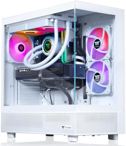 Thermaltake LCGS View 7897XS-270 Gaming Desktop (AMD Ryzen™ 7 7800X3D, 32GB 5600MT/s DDR5 RGB Memory, AMD Radeon™ RX 9070 XT, 1TB NVMe M.2, WiFi, Windows 11) V27S-B650-97X-LCS by Thermaltake