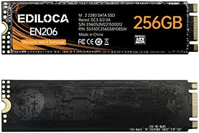 Ediloca EN206 256GB 3D NAND TLC M.2 SSD, M.2 2280 SATA III 6Gb/s SSD Internal Hard Drive, Read/Write Speed up to 550/460 MB/s, Compatible with Ultrabooks, Tablet Computers and Mini PCs - Image 7