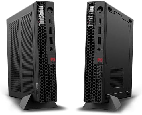 Lenovo ThinkStation P3 Tiny Desktop Computer, 20-core Intel Core i7-14700 vPro, 32GB DDR5, 1TB SSD, Display Port + HDMI, WiFi 6, RJ-45, USB-C, Wired Keyboard & Mouse, Windows 11 Pro - Image 4