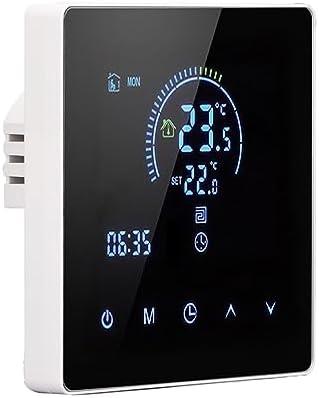 Smart Thermostat, Programmable Touchscreen LCD Display with Accurate Temperature Control for Home Office Shopping Malls PC Flame Retardant Material by Fafeicy