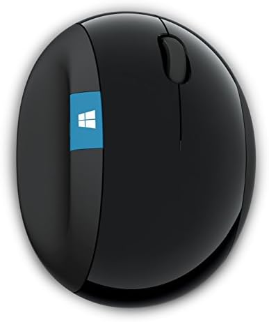 Microsoft Sculpt Ergonomic Mouse, Black - Wireless Mouse for Natural Wrist Comfort with 4-Way Scroll Wheel for PC/Laptop/Desktop, works with Mac/Windows 8/10/11 Computers - Image 3