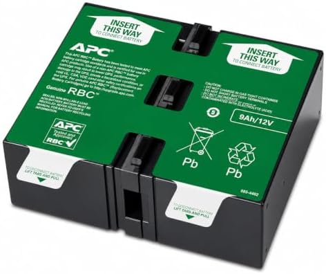 APC Genuine UPS Replacement Battery APCRBC123 for Model SMT750RM2UC BX1350M by APCbySchneider-Electric
