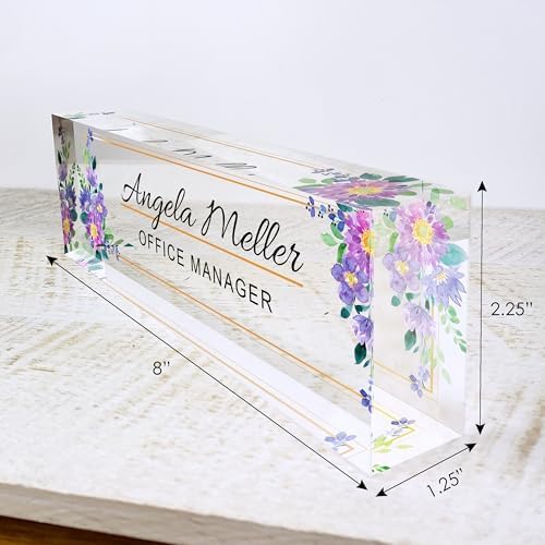 Artblox Personalized Acrylic Desk Name Plate, Modern Style, Office Professional Use - Image 4