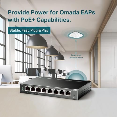 TP-Link TL-SG108PE V3, 8 Port Gigabit Easy Smart Managed PoE Switch - Image 4