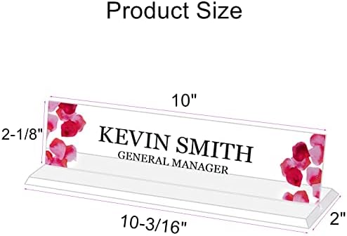 Custom Acrylic Name Plate for Desk, Office Personalized Desk Name Plate - Image 4