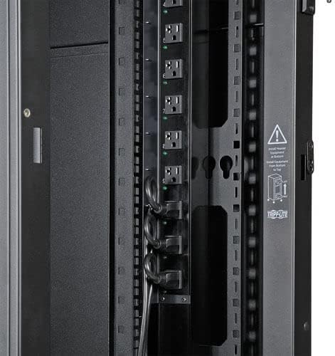 SQUARE D Tripp LITE SR45UBWD Rack Enclosure,45U,Wide,Deep,Doors,Sides - Image 6