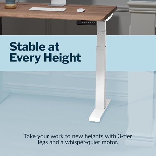 Vari ComfortEdge Electric Standing Desk – 40x26 – Walnut/White - Image 7