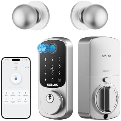 DESLOC B200 Fingerprint Smart Lock with 2 Knobs, Child Safe Design by DESLOC
