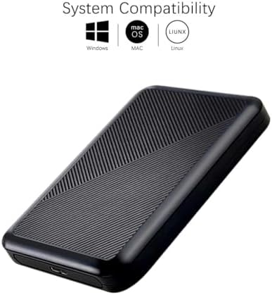 Ultra Slim Portable External Hard Drive USB 3.0 HDD Storage for PC, Mac, Laptop, PS4, Xbox one (500GB) - Image 3