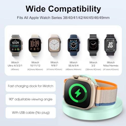 Upgraded for Apple Watch Charger, Foldable Travel Fast Charging Dock - Image 4