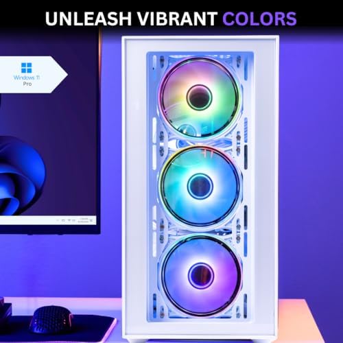 NOVATECH Phantom - Prebuilt Gaming PC Desktop Computer - RTX 3050 - i7 Xeon 3.5GHz - 16GB RAM - 512GB M.2 SSD WiFi/BT, Win 11 Pro - Gaming Computer Tower, Pre Built PC Gaming - 1 Year Warranty (White) - Image 7