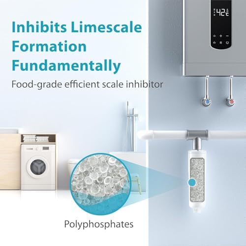 AQUA CREST AP431 AP430SS Whole House Scale Inhibitor Inline Water System and AP431 Replacement Cartridge, Bundle - Image 2