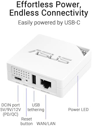 ASUS RT-AX50 Go Dual-Band WiFi 6 Portable Travel Router, 1500 Mbps, 4G/5G Tethering, Public WiFi (WISP) Mode, VPNs, RV/Cruise/Mobile, USB-C Powered, Pocket Size, Easy Setup - Image 7