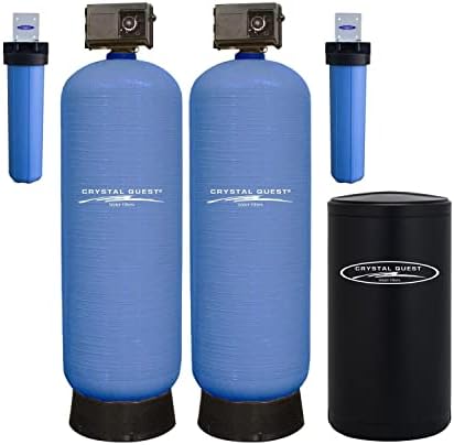 Smart High Flow Whole House Water Filter | 35 GPM (6+ Bathrooms) | Includes Water Softener | Crystal Quest by CrystalQuest