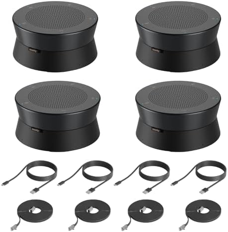 Nearity A20S 4-Pack Conference Speaker with 8 MEMS Mics, Daisy Chain by Nearity