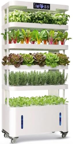Large Hydroponics Growing System, 148-Pod Vertical Hydroponic Tower Garden by WooRoot