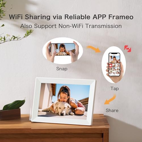 Frameo 10.1 Inch Digital Picture Frame, Smart WiFi Electronic Photo Frame - Image 4