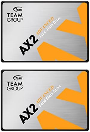TEAMGROUP AX2 2TB 2 Pack 3D NAND TLC 2.5 Inch SATA III Internal Solid State Drive SSD (Read Speed 540 MB/s) Compatible with Laptop & PC Desktop T253A3002T0C1P1 by TEAMGROUP