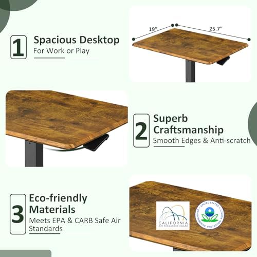 Mobile Standing Desk with Wheels, Small Rolling Desk Adjustable Height - Image 6
