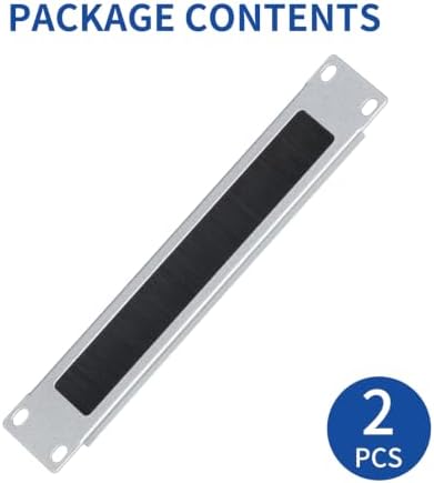 1U Brush Panel Cable Management for 10" Sturdy Stackable Network Rack - Image 5