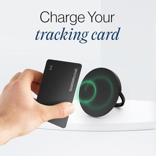 SPOTMINDERS Magnetic Wireless Charger with Stand, 15W Qi Fast Charging Pad for iPhone, AirPods, Samsung, Android & Spotminders Tracking Card, Built-in 1m USB-C Cable, Non-Slip, Cooling, No AC Adapter - Image 3