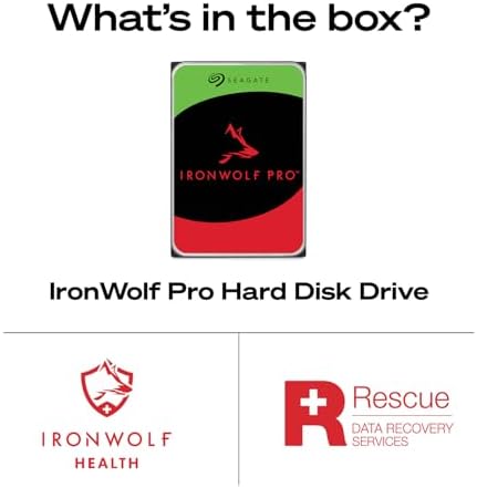 Seagate IronWolf Pro, 12 TB, Enterprise NAS Internal HDD –CMR 3.5 Inch, SATA 6 Gb/s, 7,200 RPM, 256 MB Cache for RAID Network Attached Storage (ST12000NT001) - Image 4