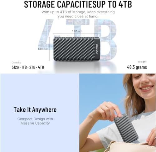 1TB External Hard Drive, Up to 2100MB/s, USB 3.2 Gen 2 External SSD - Image 5