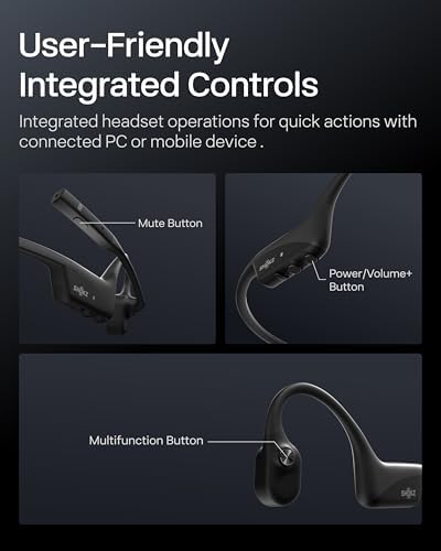 SHOKZ OpenComm2 Open-Ear Bluetooth Headset, Noise-Canceling Mic - Image 7