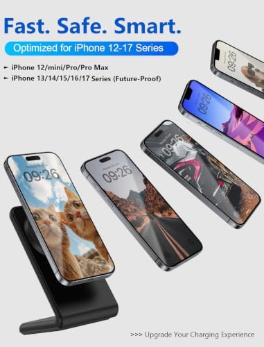 for MagSafe Charger - Magnetic Wireless Charger for iPhone 12-17, Black - Image 6