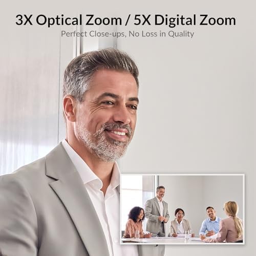 All-in-One Conference System: 4K Dual Lens Webcam + Bluetooth Speakerphone - Image 4