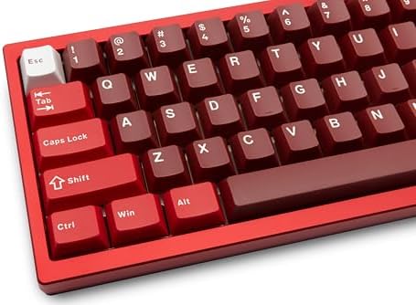 KEEBMONKEY WOBKEY Zen 65 65% Quick Release Wireless Mechanical Keyboard with RGB, CNC Aluminum Case, Hot-Swappable, VIA Support, BT/2.4G/USB-C Gaming Keyboard for Mac/Windows (Ultra Red) - Image 3