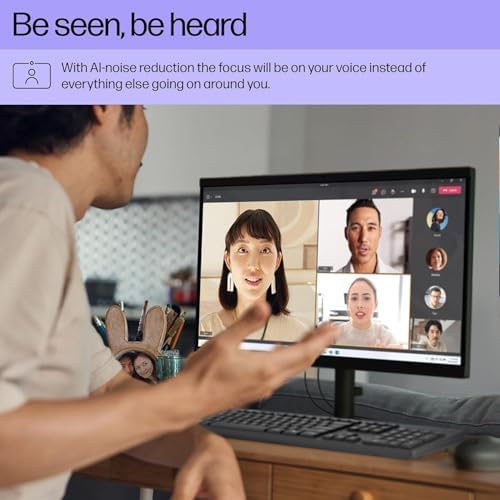 HP 2025 22" FHD All-in-One Desktop Computer • The New Version for Everyday Use • Latest 13th Gen Intel Quad-Core CPU • 8GB DDR5 • 128GB Storage • HDMI • Type-C • Wi-Fi • HD Webcam • Win11 Pro • Black - Image 3