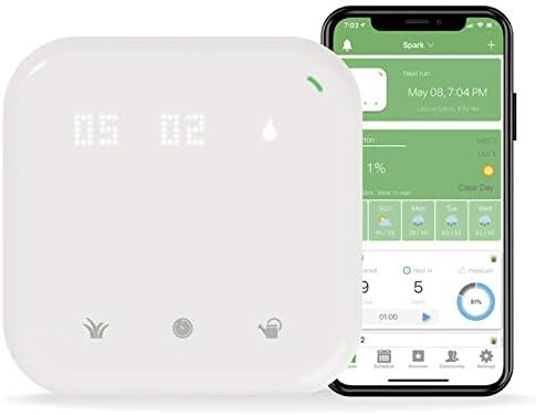 Netro Spark 8 Zone Smart Sprinkler Controller ‌Touch Buttons WiFi App-Based by Netro