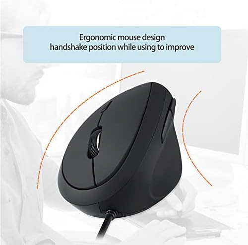 Wired Ergonomic Mouse, Optical Vertical Mouse with 3 Adjustable 800/1200/1600, 6 Buttons USB Computer Mouse - Image 6
