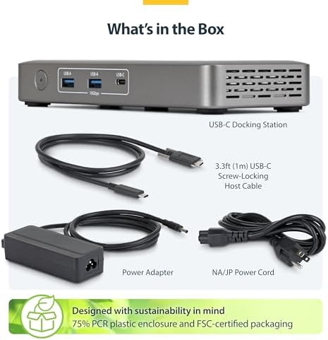 StarTech Driverless USB4 Dock, Dual 4K 144Hz for Mac and Windows, 100W - Image 7
