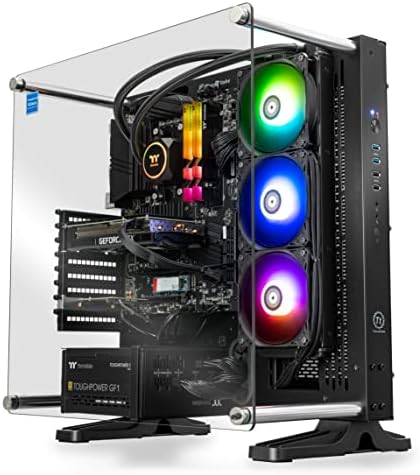 Thermaltake Shadow 370 v2 AIO Liquid Cooled Gaming PC (AMD Ryzen™ 5 5600X 6-core, DDR4 3600Mhz 16GB RGB Memory, NVIDIA® GeForce RTX™ 3070, 1TB NVMe M.2, WiFi,Win 10 Home) P3BK-B550-37S-LCS by Thermaltake