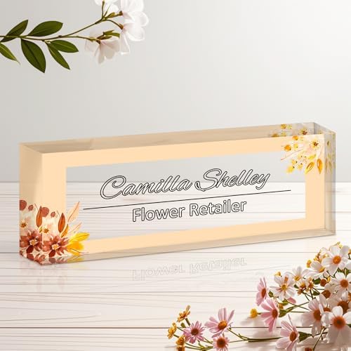 Ship Next Day Desk Name Plate Personalized, Custom Name Plate for Desk by Unknown