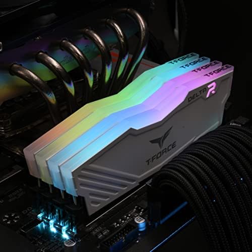 TEAMGROUP T-Force Delta RGB DDR4 16GB (2x8GB) 3200MHz (PC4-25600) CL16 Desktop Memory Module ram White - TF4D416G3200HC16CDC01 - Image 3