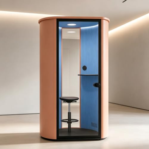Soundproof Booth with 1 Person Single Work Pod (Blue) - Image 7