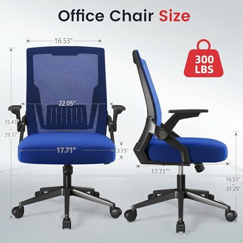 GTPLAYER Gaming Chair Racing Office Computer Ergonomic Video Game Chair Backrest and Seat Height Adjustable Swivel Recliner with Headrest and Lumbar Pillow Esports Chair Blue - Image 3