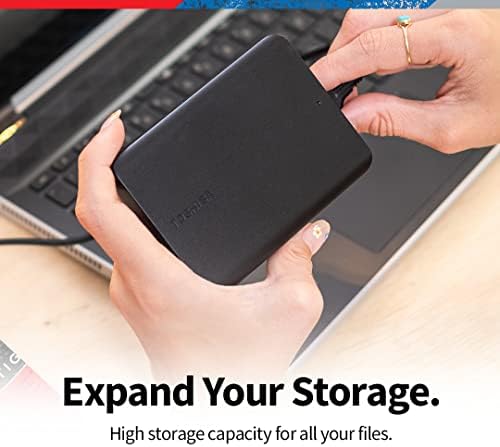 Toshiba Canvio Basics 4TB Portable External Hard Drive USB 3.0, Black - HDTB540XK3CA - Image 2