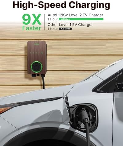 Autel Level 2 EV Charger 50A, J1772 Hardwired Home Charger, WiFi,25ft Cable - Image 2