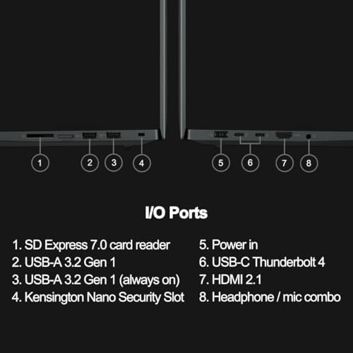 Lenovo ThinkPad P1 Mobile Workstation Laptop (16" 2K 165Hz, Intel 14-Core i7-13800H, 32GB DDR5, 1TB SSD, NVIDIA RTX A1000 6GB) 2 x Thunderbolt 4, Fingerprint, Backlit, IR Webcam, IST Hub, Win 11 Pro - Image 6